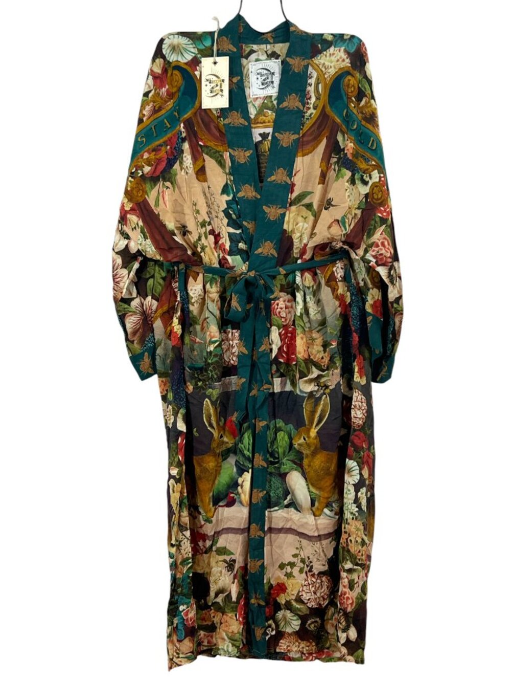 Market of Stars Opera Duster Stay Gold O/S New $148